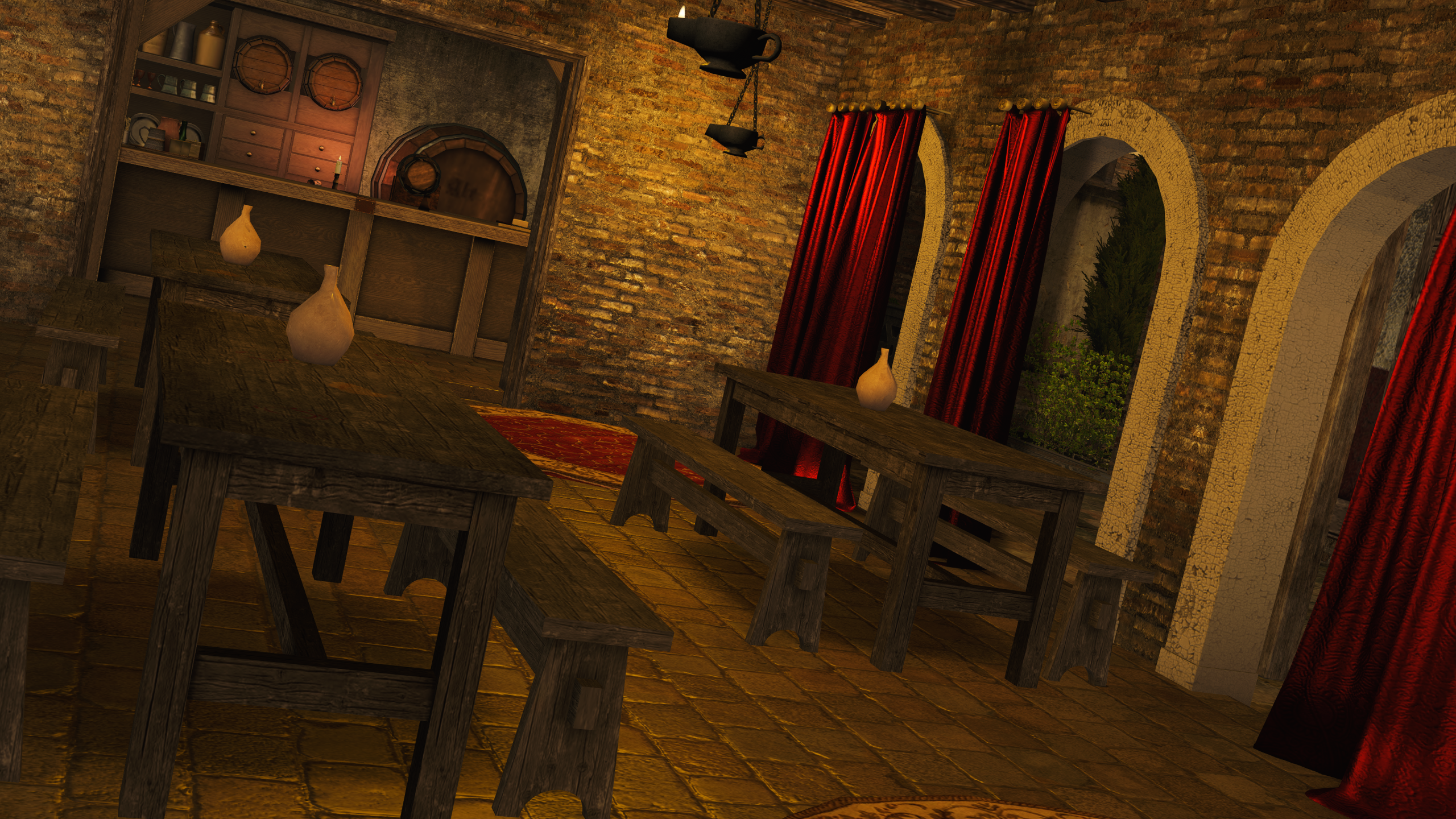 Inside the Atrium Voluptus brothel where Lupa Romana and Barmaids work