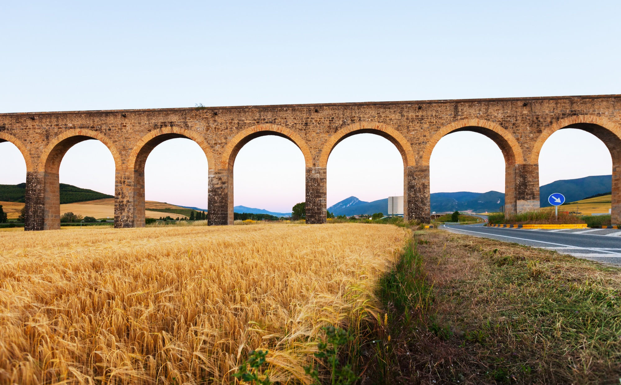 Acueducto near Noain representing ancient Roman infrastructure