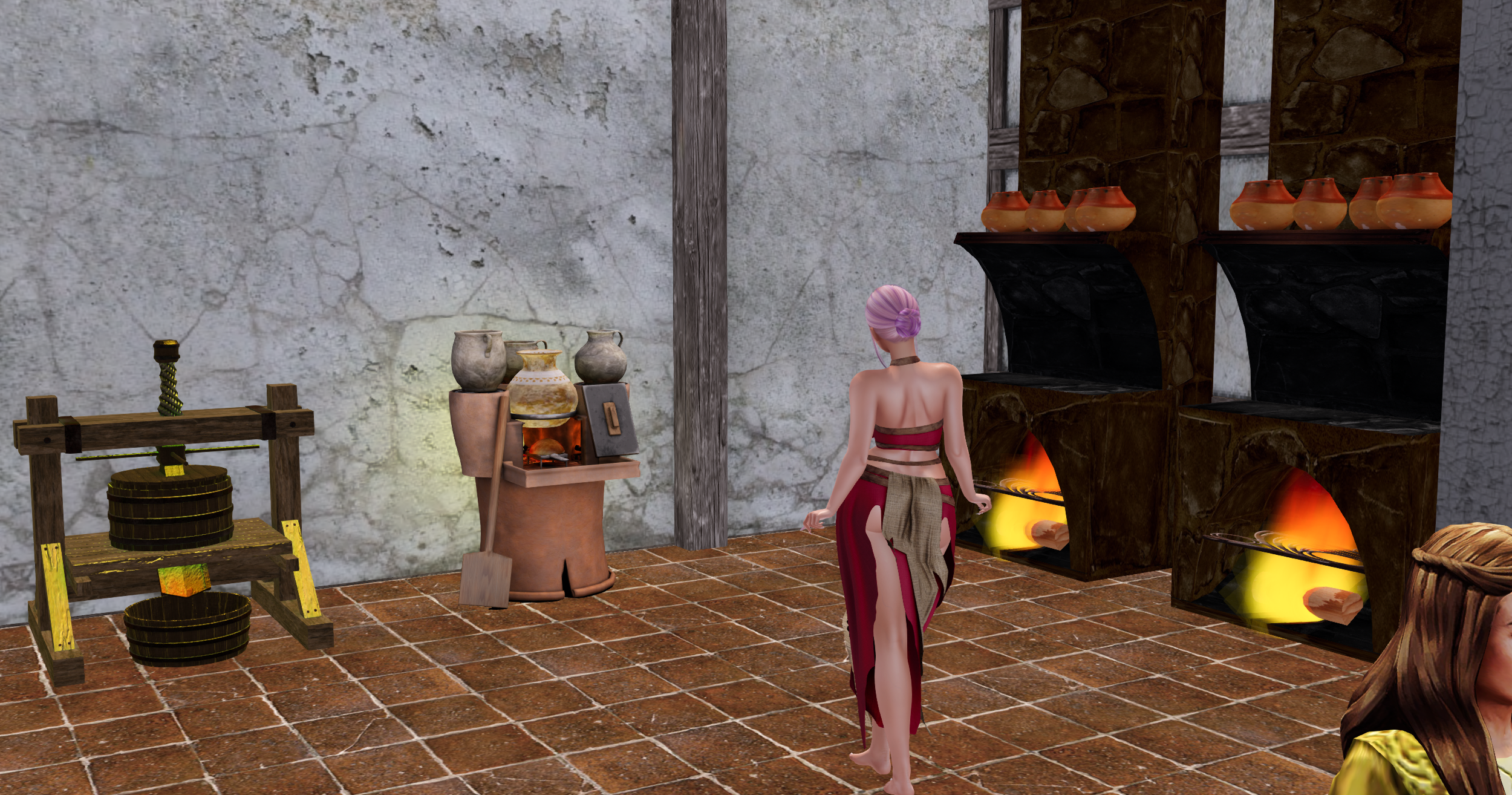 The Roman Cookhouse and processing stations